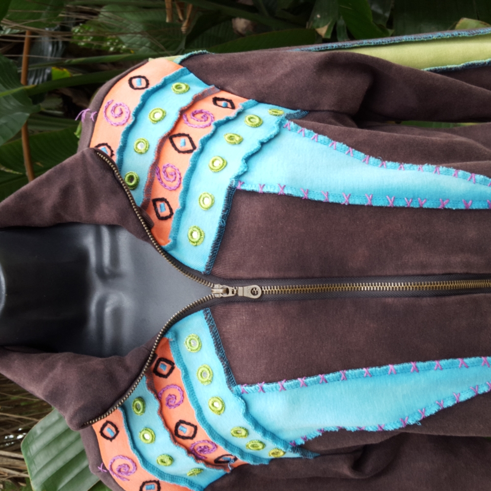 Patchwork Rising International Style Jacket - image 2